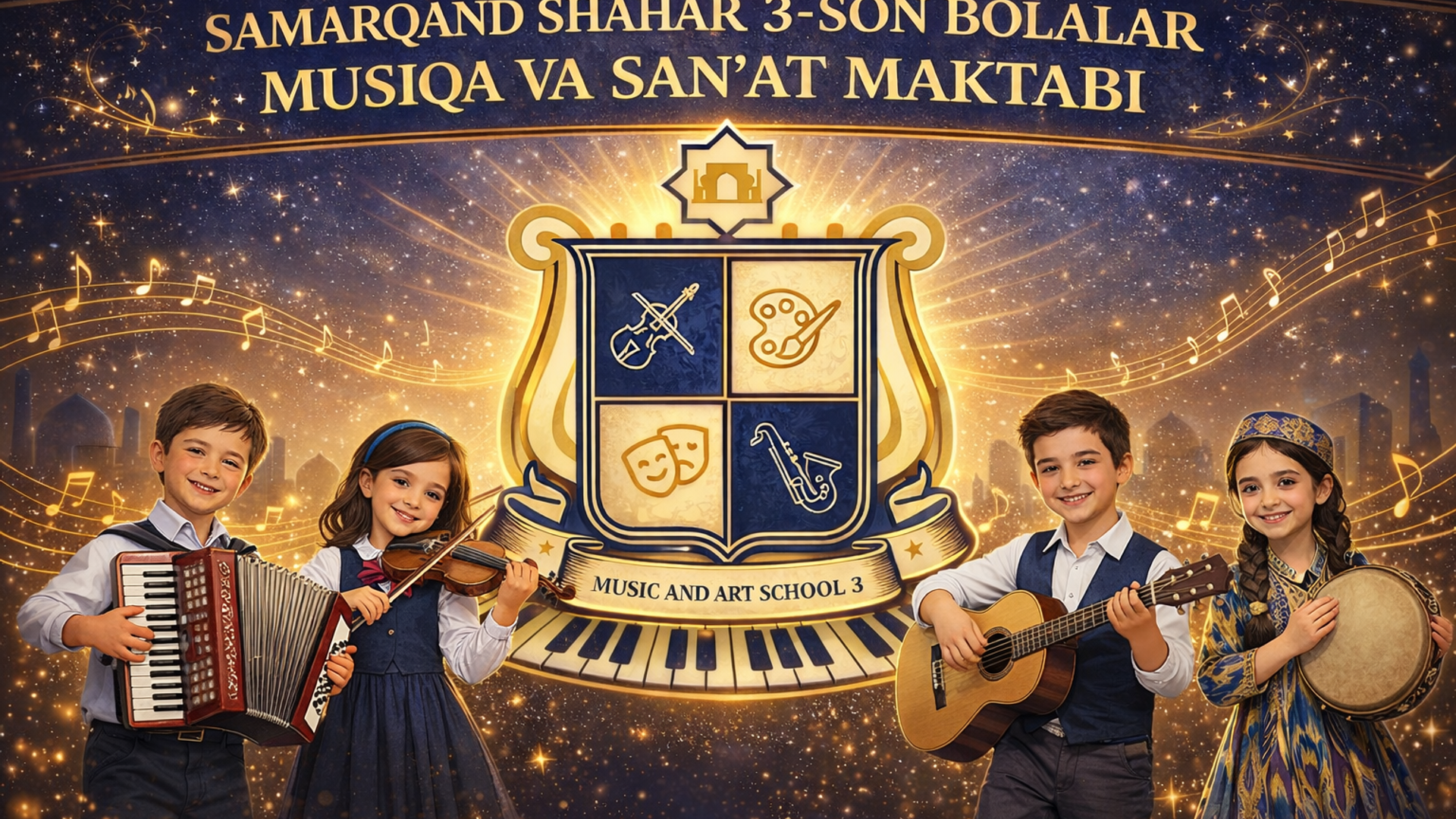 SAMARQAND SHAHAR 3-SON BOLALAR MUSIQA VA SAN'AT MAKTABI